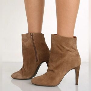 Free People Fairfax Tan Slouch Heeled Boot EU 39